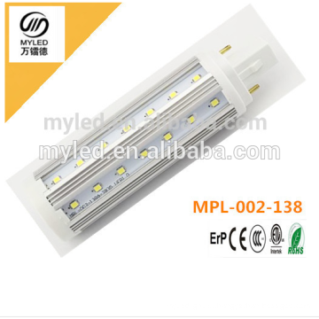 G24 / G23 / E27 Chip epistar 9w LED PL luz quente branco / branco fresco para Choosen